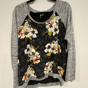 Kut from the Kloth - Mixed Media Floral Sweater